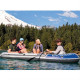 Intex Excursion 4 Person Inflatable Boat with 2 Oars